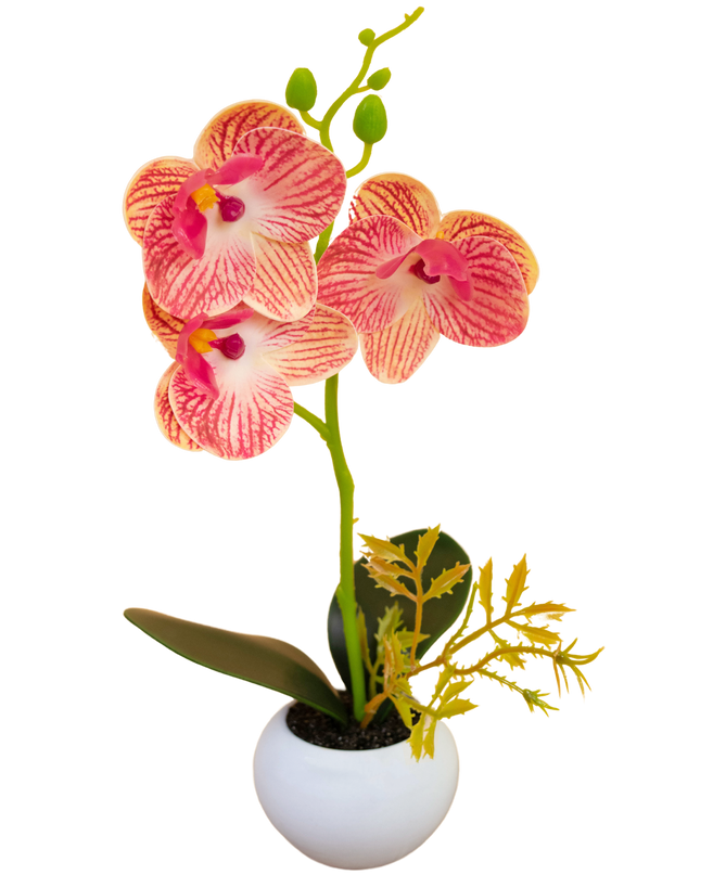 Künstliche Orchidee 28 cm fuchsia im Topf