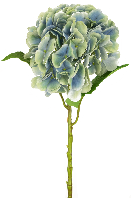 Künstliche Hortensie 55 cm blau