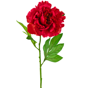 Künstliche Blume Pfingstrose 77 cm rot