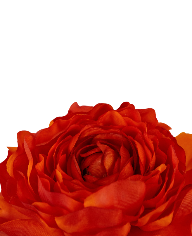 Künstliche Blume Ranunkel 51 cm dunkel orange