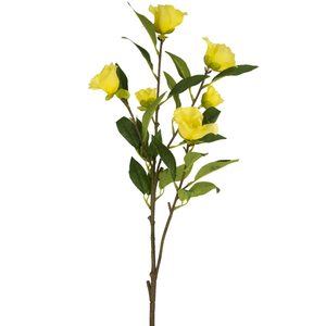 Künstliche Blume Cammellia 80 cm gelb