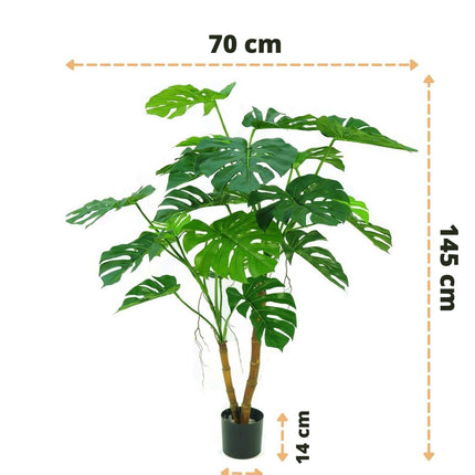 Künstliche Pflanze Monstera auf Stiel 145 cm