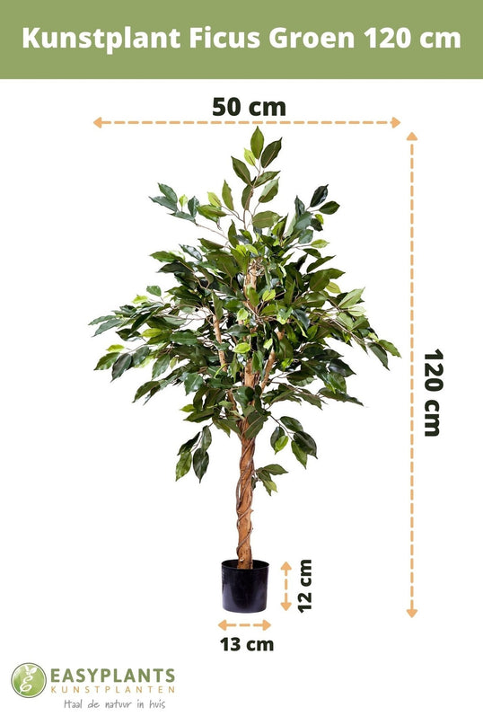 Künstliche Pflanze Ficus Grün 120 cm